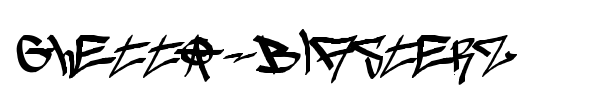 Ghetto-blasterz font preview